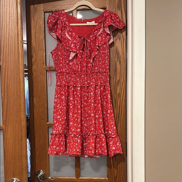 Parker Dresses & Skirts - Parker Scarlet Floral Dress with Ruffles​​​
